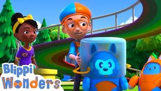 Curiosity Crew Science Project | Blippi Wonders | Fun Adventure Friends #Shorts | Cartoons For Kids