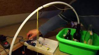 Automatische Bierabfüllung   PROTOTYPE  ( Arduino UNO, Camping Tauchpumpe)