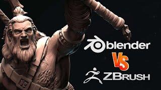 Blender vs ZBrush - Sculpting Competition