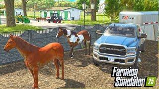 I Spend $50,000 On Something New For The Horse Farm? | Farming Simulator 25