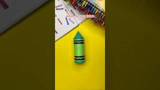 Easy Toilet Paper Roll Crayon Craft For Kids. ️ Happy National Crayon Day. Cute Art Activity Ideas