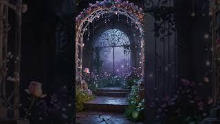 Enchanted Rose Garden at Twilight  Soft Music for Relaxation, Study & Sleep #enchantedgarden #peace