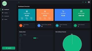 E-commerce admin panel Demo