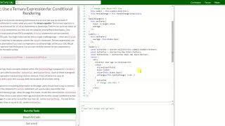 REACT: Use a Ternary Expression for Conditional Rendering (42)