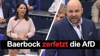 Baerbock zerfetzt die AfD 