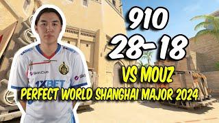 CS2 POV The MongolZ 910 (28/18) vs MOUZ (Mirage) @ Perfect World Shanghai Major 2024