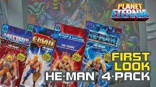 First Look MotU Origins He-Man 40th Anniversary 4-Pack | PlanetEternia