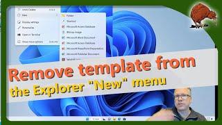 Remove Templates from Explorer – New Menu