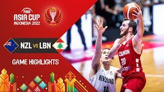 New Zealand  - Lebanon  | Basketball Highlights - #FIBAASIACUP 2022