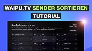 Waipu.tv Sender sortieren - Favoriten & Programme bearbeiten | Waipu TV Stick PC & App – Testventure