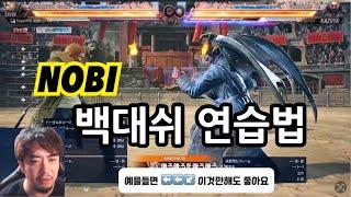 [철권 노비]  철권8 프로게이머 노비(NOBI)가 가르쳐주는 백대쉬 연습법  / Tekken8 鉄拳ノビ　鉄拳８