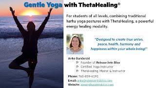 LIVE, ONLINE Yoga with ThetaHealing led by Anke