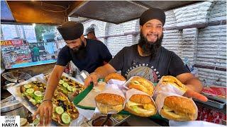 Sardar ji selling SABSE SASTA Indian Street Food in Punjab | Makhani Subway, Patiala Shahi Burgers