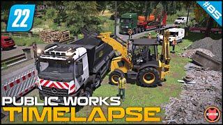  Demolition Work & Cleaning Up Debris On A Construction Site ⭐ FS22 City Public Works Timelapse