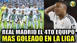 Real Madrid el cuarto equipo MAS GOLEADO y con las peores defensas del fútbol español