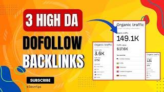 Increase Website Traffic : Top 3 High Authority Dofollow Backlinks Sites