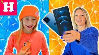 24 ЧАСА В ОДНОМ ЦВЕТЕ С МАМОЙ ЧЕЛЛЕНДЖ // СИНИЙ IPhone 12 Pro Max