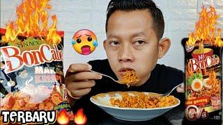 NYOBAIN MAKAN MIE BONCABE+SNACK MAKRONI KRISPI BONCABE