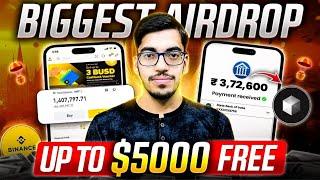 New Crypto Airdrop  Get Upto $5000 Profit Gauranteed | free crypto airdrop | free airdrop today🪂