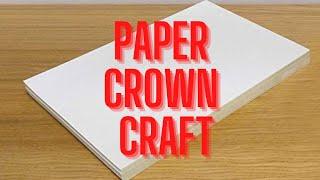 Paper Crown Craft | How To Make Crown Using A4 Paper | Simple DIY Project Ideas Easy Kids Activity