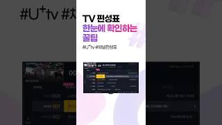 TV 편성표 한눈에 확인하는 꿀팁