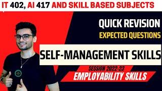 Self-management Skills ONE SHOT | EXPECTED QUESTIONS 2024 Boards | Class 10