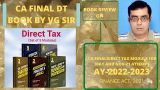 BOOK REVIEW ON CA FINAL DIRECT TAX MODULES BY VINOD GUPTA APPLICABLE FOR MAY/NOV 2022 EXAM.