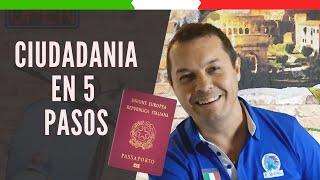 ️ CIUDADANÍA ITALIANA PASO A PASO️  5 PASOS Y ALGO MAS