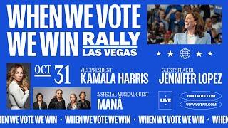 Las Vegas Rally with VP Kamala Harris, Jennifer Lopez, and Maná