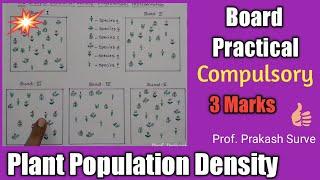 CLASS-12/ Plant Population Density (PracticaI-5 Artificial Quadrat) By Prof.Prakash Surve(Moderator)