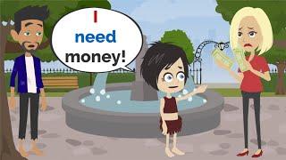 Lisa and Martin need Money NOW ... | Basic English conversation | Learn English | Like English