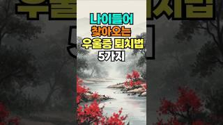 나이들어 찾아오는 우울증 퇴치법 #명언 #50세 #좋은글 #건강한중년 #지혜 #멋진글귀 #오디오북 #긍정의말 #긍정적마인드 #인생조언