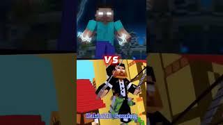 Herobrine vs Herobrine Brother (This Short Edit Made by @ZakieXD Gaming) #minecraft #shorts