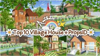 Top 10 Village House + PropsID Aesthetic : Sakura School Simulator