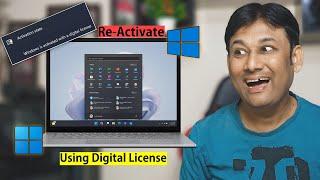 Re-Activate Windows after Format using Digital License @technoBaazi "HINDI"