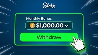 Stake Monthly Bonus To $1,000 Challenge! (Completed)