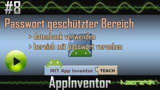 App Inventor Tutorial 8 - Passwort geschützter Bereich anlegen [haeretik.com]