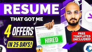 ATS Friendly Resume that got me 4 offers in 25 Days | Complete Resume Guide | in Tamil | Thoufiq M