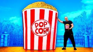 I filled a Giant Bucket of 1,000,000 popcorn by VANZAI