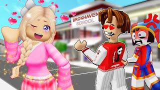 ROBLOX Brookhaven RP: Unexpected School Love Triangle Story | Gwen Gaming Roblox