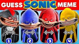 Guess Shin Sonic & Sonic Meme Challenge ~ Shin Sonic, Sonic Exe & Sonic  Sonic 3 Movie Quiz