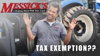 Farm Tax Exemption.. surprise, more complex than it sounds!