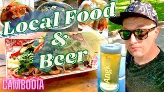 Local Food And Beer - Wat Phnom - Cambodia 2022