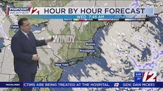 WPRI 12 Weather Forecast for 1/13/25:  Relativley mild today; colder weather ahead