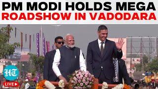 PM Modi LIVE | PM Modi Roadshow In Vadodara, Gujarat LIVE | PM Modi Meets Spanish PM Sanchez LIVE