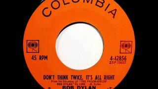 Don't Think Twice It's All Right  -  Bob Dylan