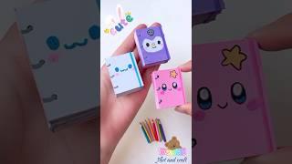 mini notebook idea  easy to make (miniature craft) #shorts #tonniartandcraft #craft #art #love #diy