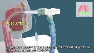 The patented POPSafe™ ET Endotracheal Tube Set by Smart Bridge Medical - 3D Medical Animation