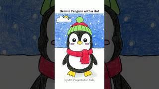 How to Draw a Penguin with a Hat