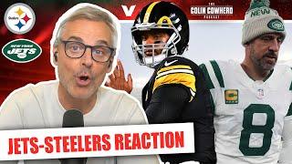 Jets-Steelers Reaction: Russell Wilson "OUTPLAYS" Aaron Rodgers on SNF | Colin Cowherd NFL